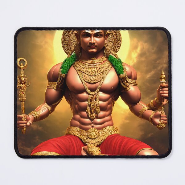 Item preview, Hindu God Brahman, Gold Details, Divine Aura, A.I. Artwork - Gods Collection designed and sold by SpektroDesign.