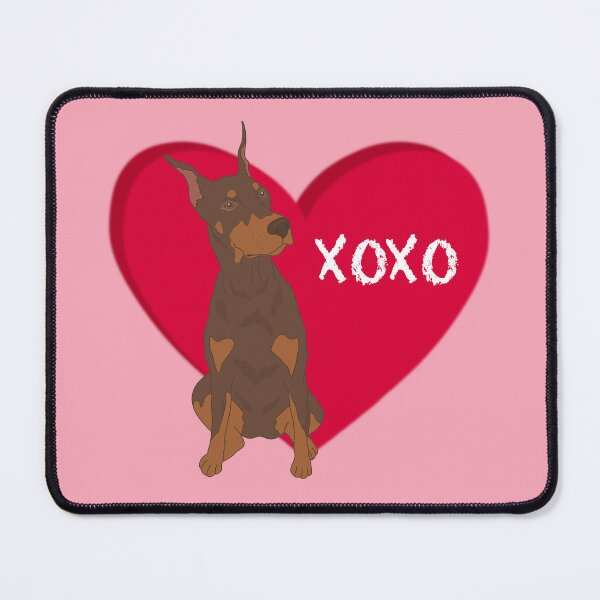 Item preview, Red Doberman Pinscher Valentines Day designed and sold by KantstandyaC.