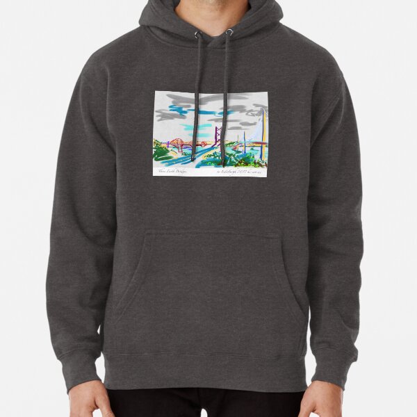 Three Bridges across the Forth to Edinburgh Pullover Hoodie