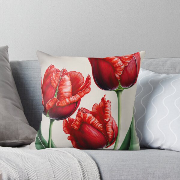 Aperçu de l'œuvre Fleurs de tulipes rouges créée et vendue par Vanover Designs.
