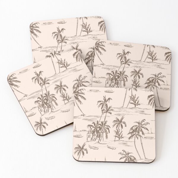 Artikelvorschau, Beige Strandmuster entworfen und verkauft von Anis Illustration.