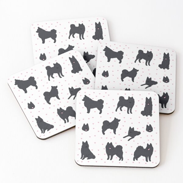 Item preview, Schipperke Dog cute illustration pattern  designed and sold by Yarafantasyart.