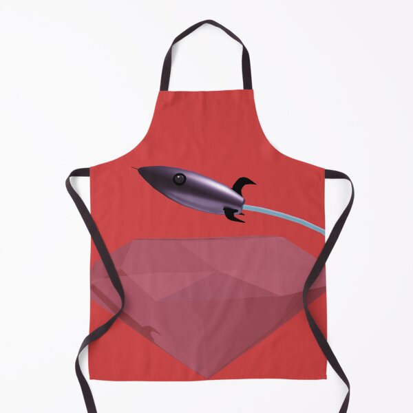Item preview, rocket flying over diamond planet designed and sold by we-are-trash.