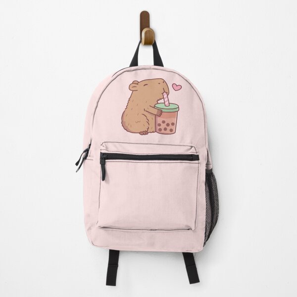 Item preview, Cute Capybara Loves Bubble Tea designed and sold by rustydoodle.
