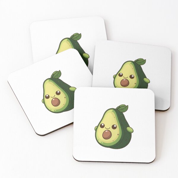 Item preview, Green Cartoon Happy Avocado designed and sold by KodakDesigns.