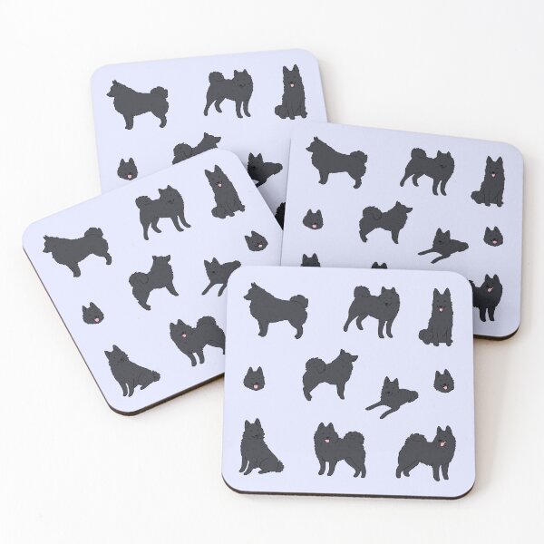Item preview, Schipperke Dog cute illustration pattern  designed and sold by Yarafantasyart.