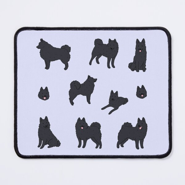 Item preview, Schipperke Dog cute illustration pattern  designed and sold by Yarafantasyart.