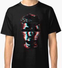 Anti Glitch Black Background Classic T-Shirt