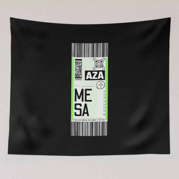 Item preview, MESA AZA classic luggage tag flight stickers designed and sold by LeddsoDello.