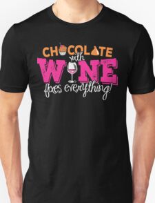 Chocolate With Wine T-shirt T-Shirt
