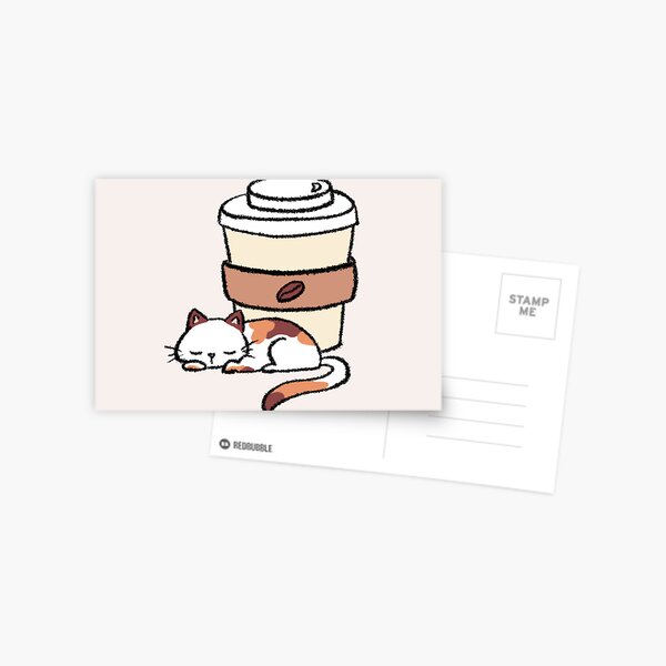 Cat Boba Cup Postcard for Sale by Bobaelyse