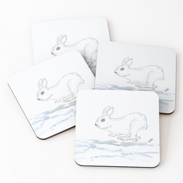 Item preview, Snowshoe hare designed and sold by GiselleSellier.