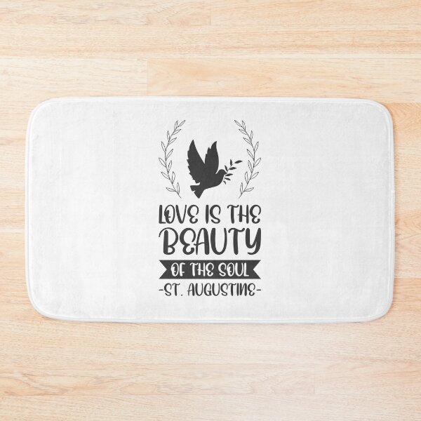 Item preview, Love is the beauty of the soul - Catholic Inspirational Quotes designed and sold by catholicquotes.