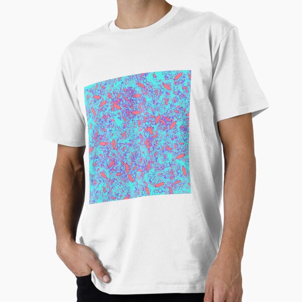 Item preview, Bacteria shapes (aqua) designed and sold by vividbiology.