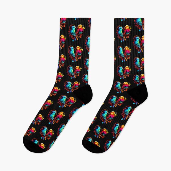 Item preview, Pop Art Style Colorful Love Bird Hearts, for Happy Valentine's Day designed and sold by factory88.