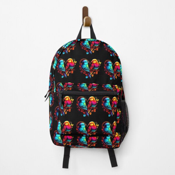Item preview, Pop Art Style Colorful Love Bird Hearts, for Happy Valentine's Day designed and sold by factory88.