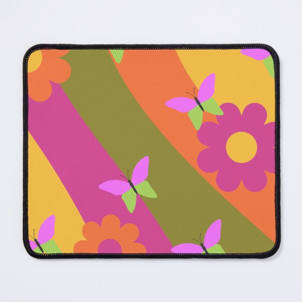 Item preview, Pattern with two- tone flowers and butterflies designed and sold by AnyMar2023.