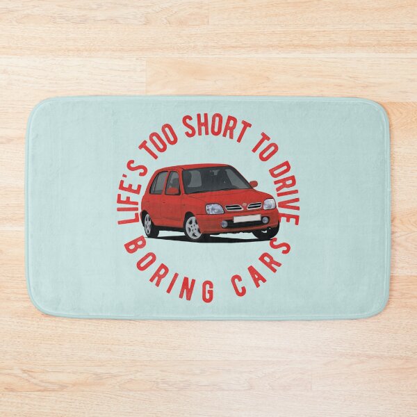 Item preview, Life's too short to drive Boring cars - Nissan Micra (March) K11C red designed and sold by knappidesign.