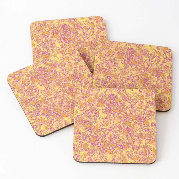 Item preview, Bacteria shapes (yellow) designed and sold by vividbiology.
