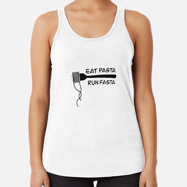 Item preview, Eat pasta run fasta  designed and sold by Manar Altaweel.