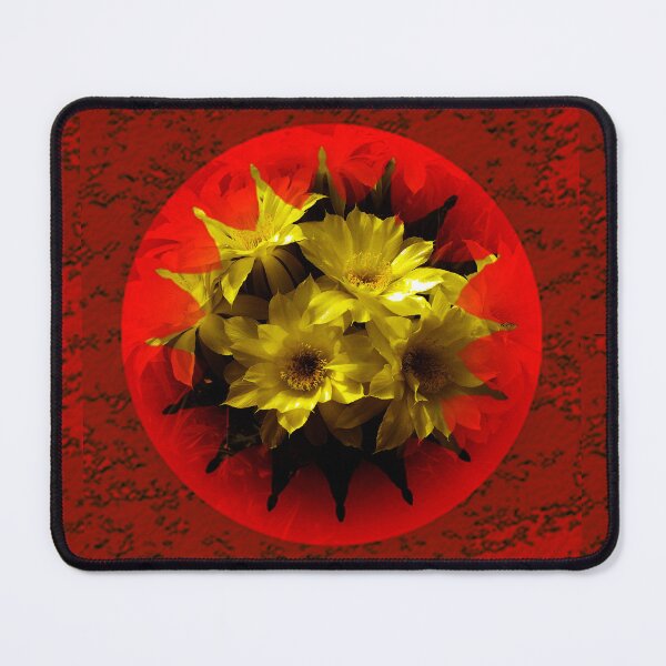 Item preview, Cactus flowers bouquet abstract in Red & Yellow by Iritof designed and sold by iritof.