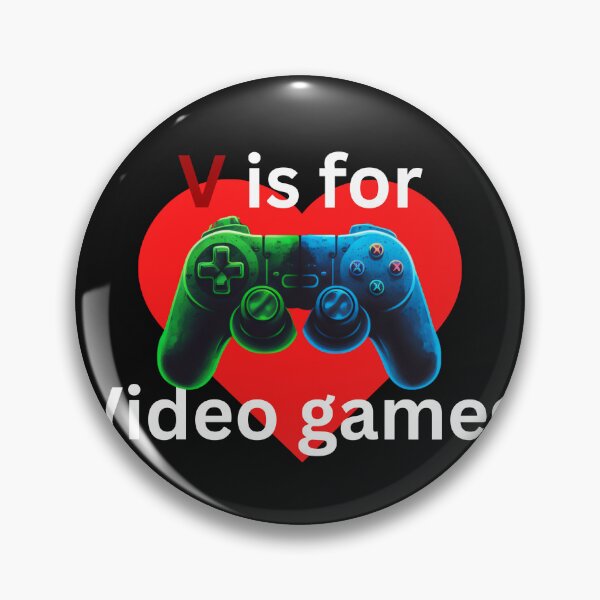 Item preview, V Is For Video Games designed and sold by Paintandgo.