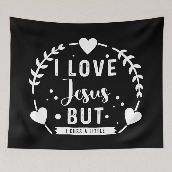 Item preview, I Love Jesus But I Cuss A Little designed and sold by NessiCreates.