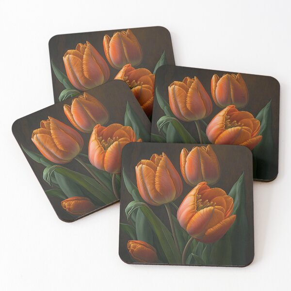 Item preview, Orange Tulip Flowers  designed and sold by Vanover Designs.
