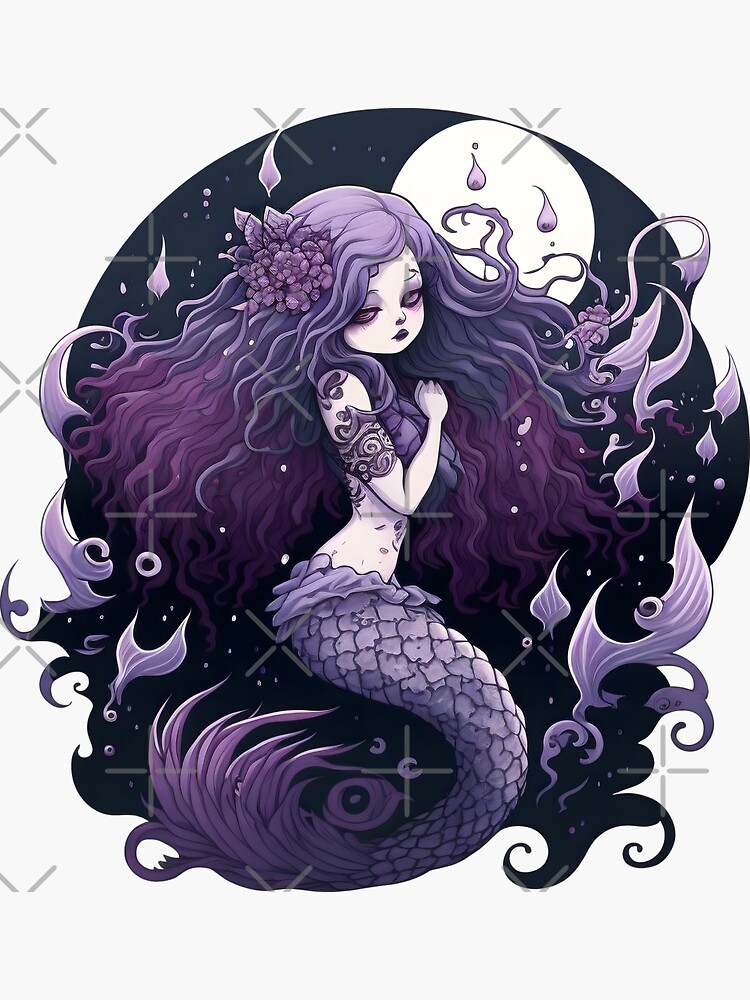  Goth Ariel Mermaid Tights : Handmade Products
