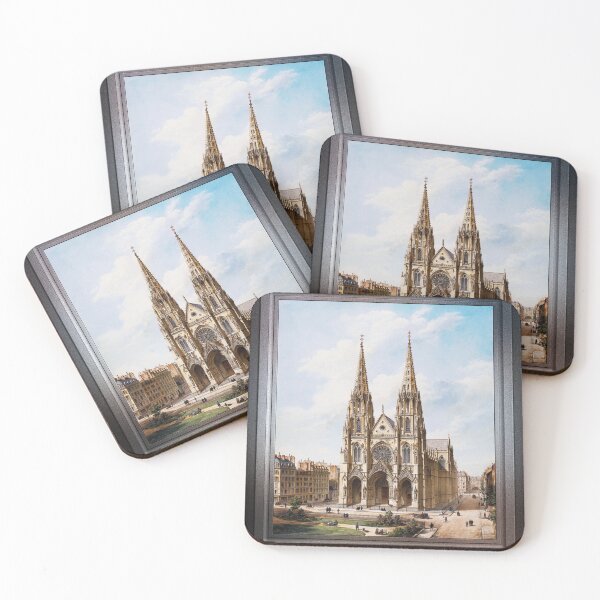 Item preview, Église Sainte-Clotilde à Paris by Max Berthelin Remastered Xzendor7 Classical Art Old Masters Reproductions designed and sold by Xzendor7 Digital Art Creations.