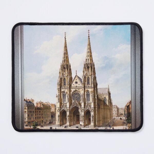 Item preview, Église Sainte-Clotilde à Paris by Max Berthelin Remastered Xzendor7 Classical Art Old Masters Reproductions designed and sold by Xzendor7 Digital Art Creations.