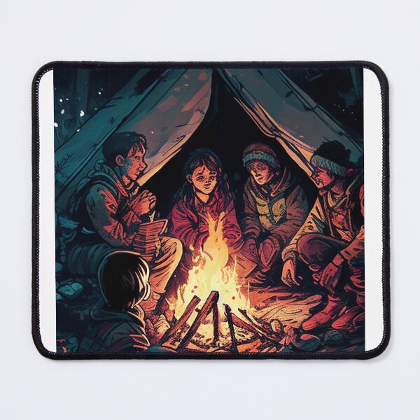 Item preview, A group of survivors in a makeshift shelter designed and sold by eozico.