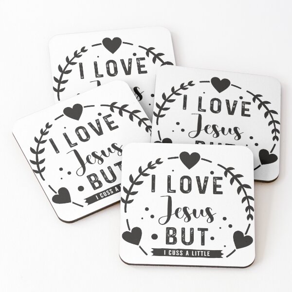 Item preview, I Love Jesus But I Cuss A Little designed and sold by NessiCreates.
