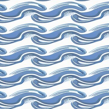 Blue Waves Pattern | Poster