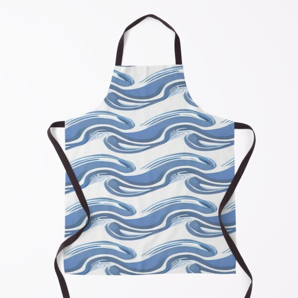 Item preview, Blue Waves Pattern designed and sold by HanaiPrint.
