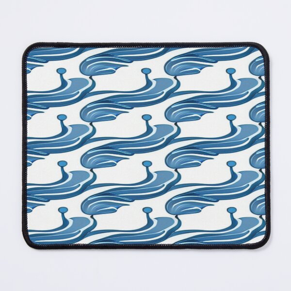 Item preview, Dark Blue Waves Pattern designed and sold by HanaiPrint.