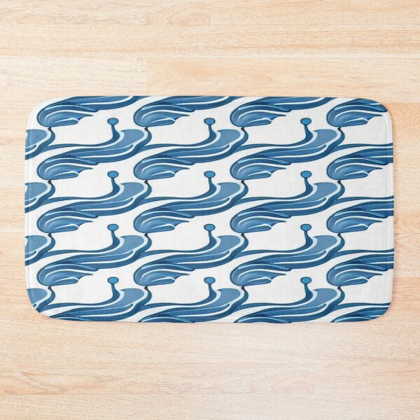Item preview, Dark Blue Waves Pattern designed and sold by HanaiPrint.