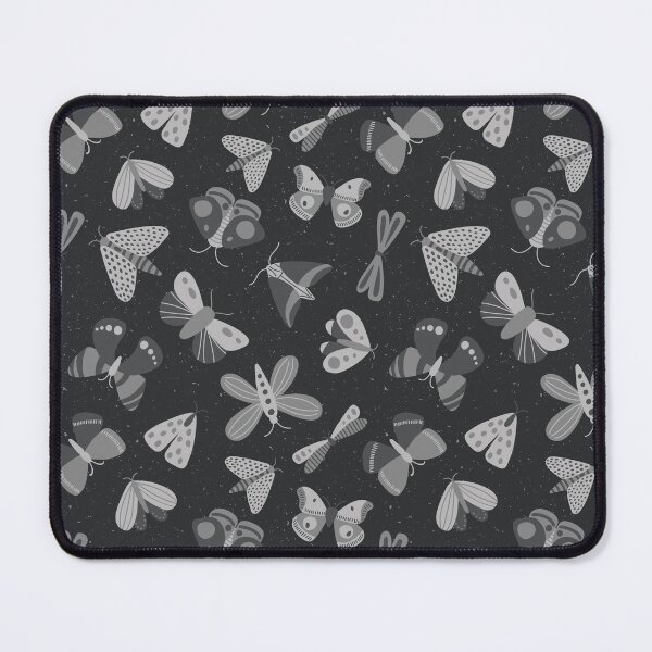 Item preview, Grey Moths on a Dark Speckled Background - SHW1006 T designed and sold by Shiny Happy World.