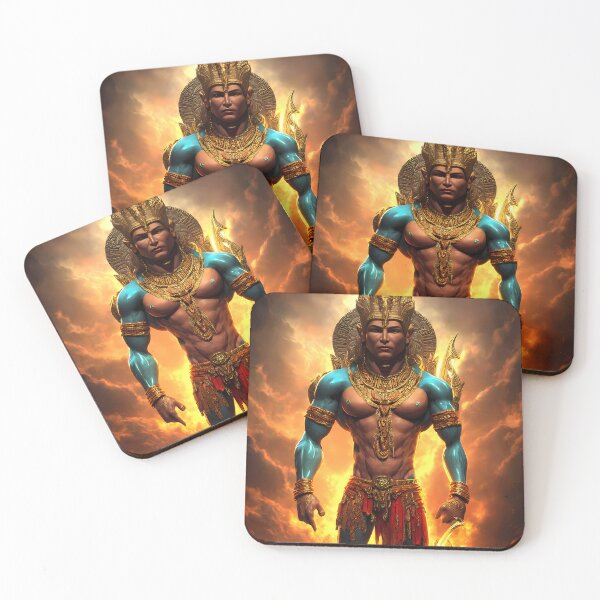 Item preview, Mayan Deity Itzamna, Gold Fire, A.I. Artwork - Gods Collection designed and sold by SpektroDesign.