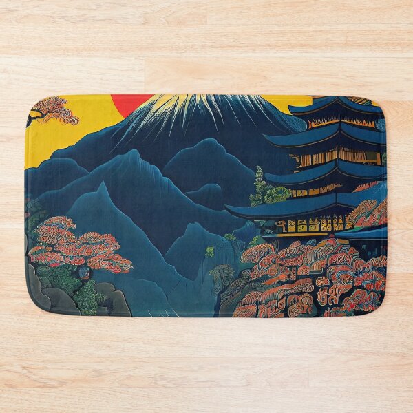 Item preview, Sunset Mountain Temple designed and sold by OccultDreams.