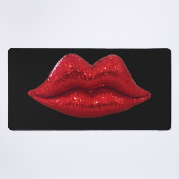 Item preview, Red Hot Lips Shaped Sequin Glitter Kiss Design designed and sold by Poetic4Passion.