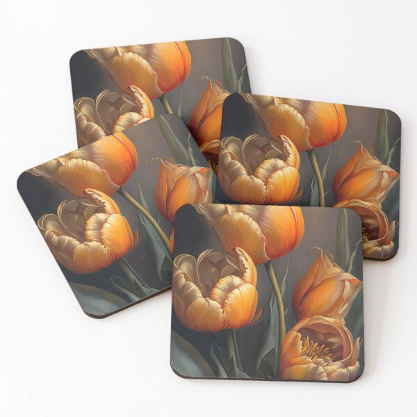 Item preview, Orange Tulip Flowers  designed and sold by Vanover Designs.