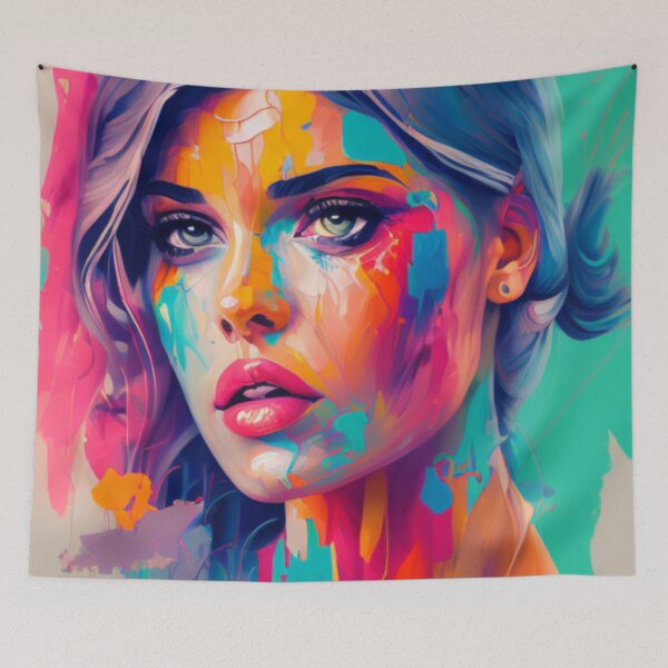Item preview, Vibrant Portrait - Bright and Beautiful designed and sold by WBP Mart.