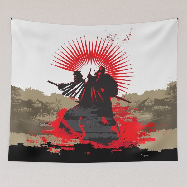 Item preview, Samurai Fighting | Japanese Graphic Anime Art designed and sold by skewdart.