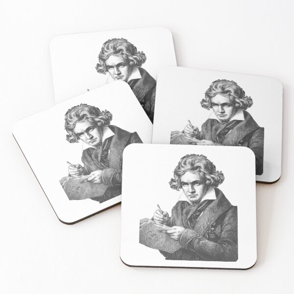 Item preview, ludwig van beethoven (white) designed and sold by Madame Memento.