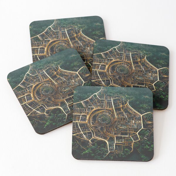Item preview, Maps in the jungle 4 designed and sold by TheCollageWorld.