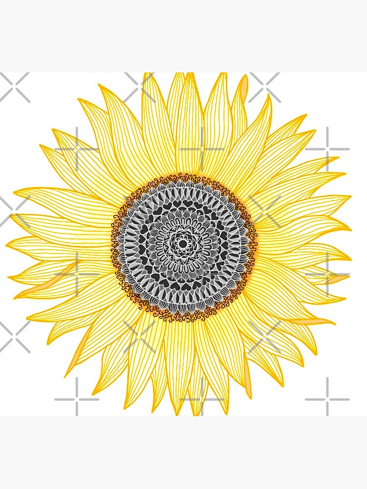 Golden Mandala Sunflower by paviash