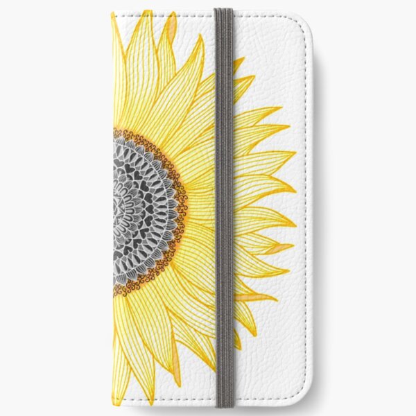 Golden Mandala Sunflower iPhone Wallet