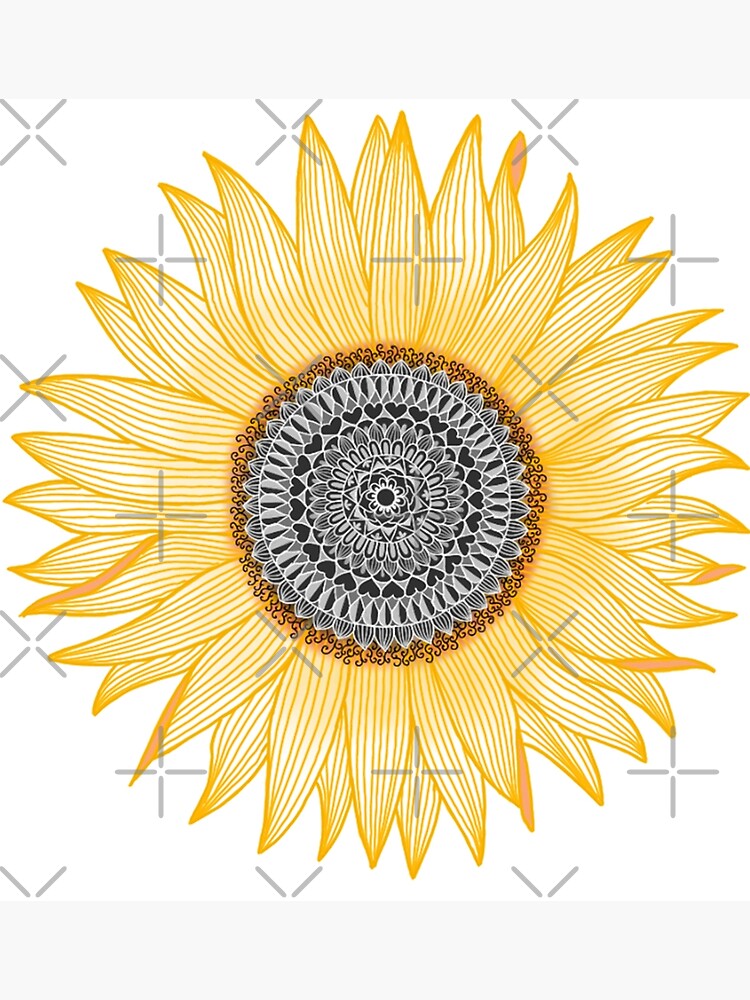 Golden Mandala Sunflower by paviash