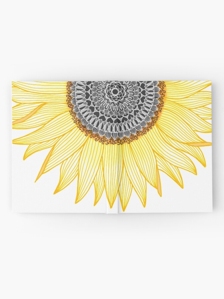 Alternate view of Golden Mandala Sunflower Hardcover Journal